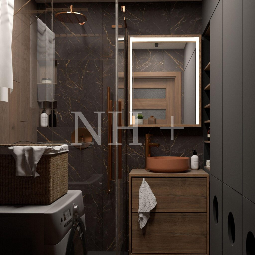 Niewielka łazienka w bloku