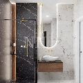 Elegancka łazienka w marmurach